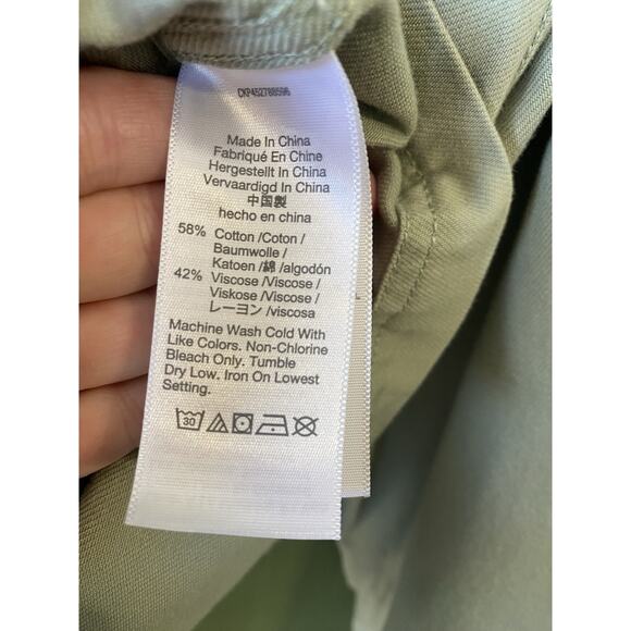 Madewell Southlake Military Jacket Green Medium Forgotten Landscape Tie Waist - Picture 6 of 11